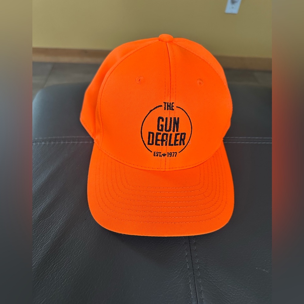 NWOT Orange The Gun Dealer Truckers Hat
